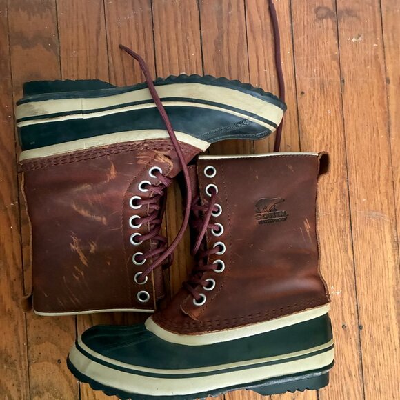 Sorel Waterproof Leather Duck Boots - Picture 3 of 10